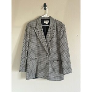 Vtg Breckenridge Womens Blazer Jacket 100% Wool Camel Size 10 Heritage Preppy